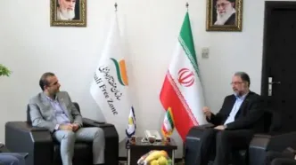 دیدار مدیرعامل شرکت کشتیرانی دریای خزر با مدیرعامل سازمان منطقه آزاد انزلی