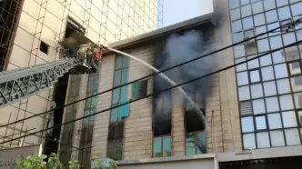 دفتر اسناد خیابان ستارخان دچار حریق شد