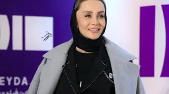 استایل اسپرت و غیرمنتظره حدیث فولادوند در مراسم تجلیل از گلاب آدینه