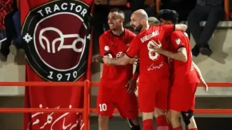 ناگهان یک جام به لوگوی تراکتور چسبید!