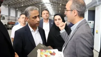 بازدید مدیرعامل بانک صنعت و معدن از "شرکت آفتاب پلاست البرز" در گرمسار