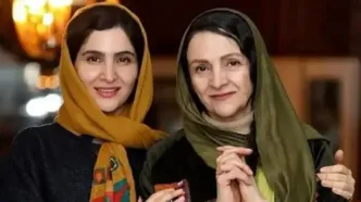 تصویری خیره‌کننده از گلاب آدینه و دخترش / مادر و دختر هر 2 زیبا !