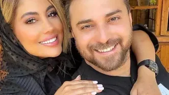عاشقانه زیبا و دونفره بابک جهانبخش و همسرش در حافظیه شیراز!