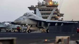 سقوط دومین جنگنده F-18 آمریکا در دریای سرخ طی یک هفته