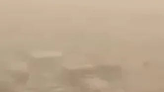 توده غلیظ خاک در غرب کرمانشاه + فیلم