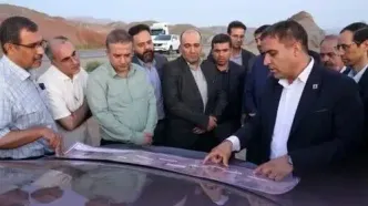 بازدید اعضای کارگروه شورای عالی مناطق آزاد از جاده مرند جلفا