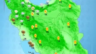 نقشه هوای استان ها امروز ۱۶ اردیبهشت | گرد و خاک مهمان استانهای غربی | تداوم رگبار و تند باد در تهران و البرز
