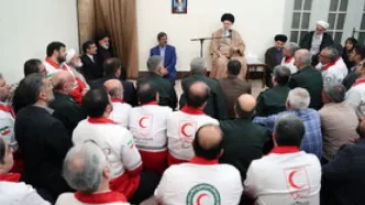 دیدار اعضای ستاد برگزاری کنگره ملی شهدای امدادگر با رهبر انقلاب