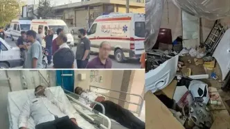 مصدومیت ۲ مامور اورژانس نجف‌آباد در امدادرسانی در کارگاه نقاشی خودرو