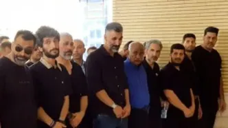 اشک‌های تلخ هاشمی‌نسب در مراسم خاکسپاری پدرش