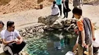 فوران یک چاه پر آب در این نقطه از کشور