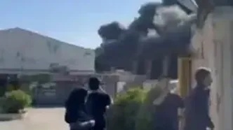 ویدیوهایی از آتش سوزی در مشهد که در شبکه های اجتماعی منتشر شده است