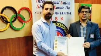 حضور مربی خارگی در رأس تیم ملی نوجوانان کاراته ایران
