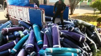 کشف 20 میلیارد تومان پارچه قاچاق در قزوین