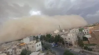 ببینید | لحظه ورود طوفان گردوخاک به قم