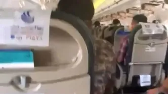 فیلمی از حادثه‌ عجیب صبح امروز در پرواز تهران - مشهد