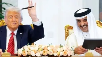 امضای توافق‌نامه همکاری اقتصادی هزار و ۲۰۰ میلیارد دلاری میان آمریکا و قطر