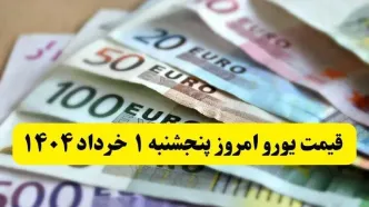 قیمت دقیق یورو امروز پنجشنبه ۱ خرداد ۱۴۰۴ + جدول و جزئیات | قیمت تمام ارزها امروز پنجشنبه ۱ خرداد ۱۴۰۴