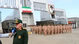 برگزاری رزمایش مشترک سپاه پاسداران و ارتش آذربایجان در قره‌باغ