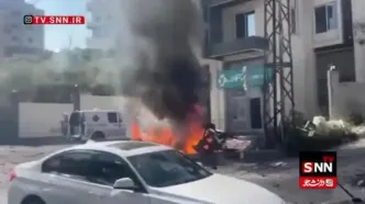 ببینید| شهادت یک شهروند لبنانی در حمله اسرائیل به یک خودرو