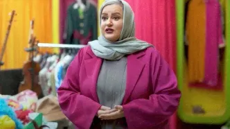 نعیمه نظام‌دوست با یک استایل شیک در کنسرت