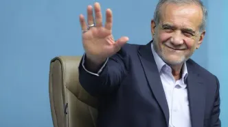 عکس خاصی از ادای احترام صمیمانه مسعود پزشکیان به جمعی از نمایندگان مجلس