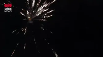 ببینید| آتش بازی متفاوت تهرانی‌ها در جشن امام رضایی‌