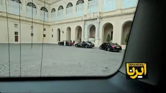 ورود هیأت ایرانی به واتیکان + فیلم