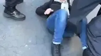 رفتار خشونت‌ آمیز پلیس آلمان با حامیان فلسطین