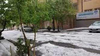 خیابان‌های تبریز سفیدپوش شد!