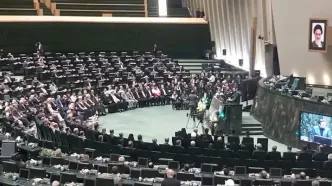 آغاز مراسم بزرگداشت شهدای خدمت در صحن مجلس شورای اسلامی