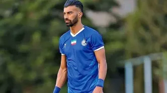 دلبری رامین رضاییان از هواداران استقلال/ عکس