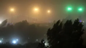 ببینید | سرعت وزش باد در تهران به ۸۸ کیلومتر رسید