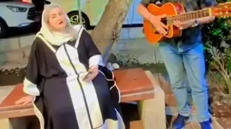 واکنش جالبِ نعیمه نظام‌دوست به یک نوازنده خیابانی/فیلم