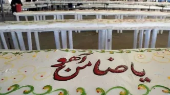 مراحل آماده‌سازی کیک 380 متری تولد امام رضا