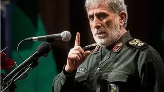 ببینید | حضور سردار اسماعیل قاآنی در مراسم اولین سالگرد شهدای خدمت