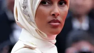 تصاویر مشهورترین مدل محجبه جهان در جشنواره کن