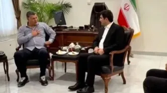 دیدار صمیمانه علی دایی با یک مقام دولتی