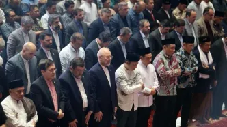 تصاویر: حضور و سخنرانی قالیباف در نماز جمعه مسجد استقلال جاکارتا