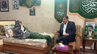 ادای احترام و تجلیل «مخبر» از مادر شهید آیت‌الله رئیسی