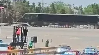 تصاویر دیگری از حادثه پیست اتومبیلرانی