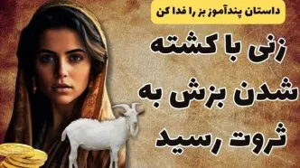 داستان کشتن بز زن بیوه/ مهمانی که تنها دارایی زن بیوه یک بز بود را کشت اما زن به ثروت رسید