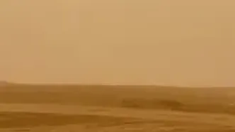 طوفان شدید گردوخاک در موصل عراق که در حال حرکت به سمت ایران است