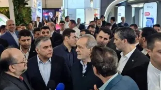 بازدید پزشکیان از نمایشگاه بین‌المللی نفت، گاز و پتروشیمی