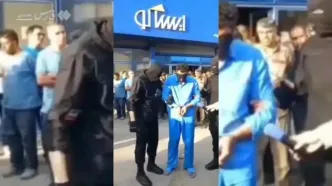 گوش‌بُر همدان در خیابان چرخانده شد