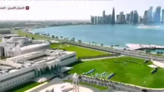 ریخت و پاش قطری ها / رقص عربی در استقبال از ترامپ در قطر+فیلم