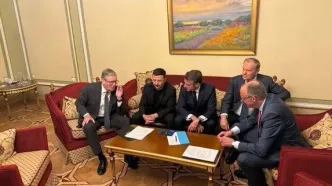 تماس تلفنی مشترک رهبران اروپایی و زلنسکی از کی‌یف با ترامپ