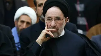 ببینید | حضور سید محمد خاتمی در فرش قرمز افتتاحیه فیلم «زیبا صدایم کن»