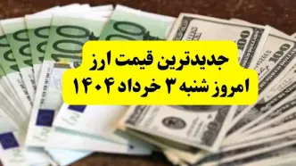 آخرین قیمت ارزها به تومان امروز شنبه ۳ خرداد ۱۴۰۴ + جدول کامل | مذاکرات دلار را چقدر بالا برد؟ | قیمت یورو