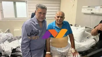 دایی برای عیادت روشن به بیمارستان رفت